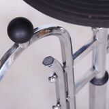 Restored Bauhaus Small Table, Unusual Design, Chrome, Bakelit, Germany, 1930s