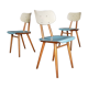 Série de 3 chaises TON 1960