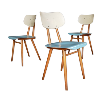 Series of 3 chairs TON 1960