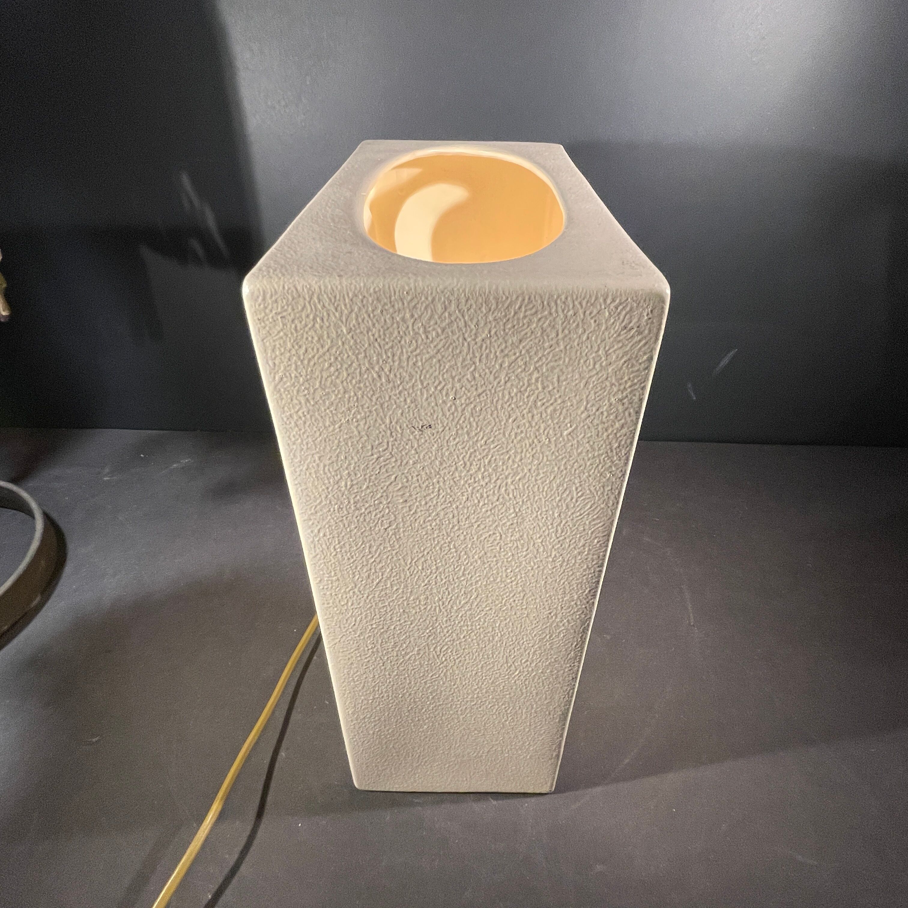 Ceramic table lamp, design optic art, ca 1960s