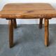 Brutalist coffee table in solid wood
