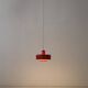 Red “Go-Go” pendant lamp by Dan Heersø for Vitrika / 1970s / Danish modern design