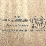 Mid-century teak coffee table from Vejle Möbelfabrik, Denmark, 1960s.