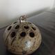 Wall-mounted round vase (flower holder) with the signature AG (Anne Marie Gassin).