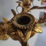 Applied Napoleon III bronze Golden Flower
