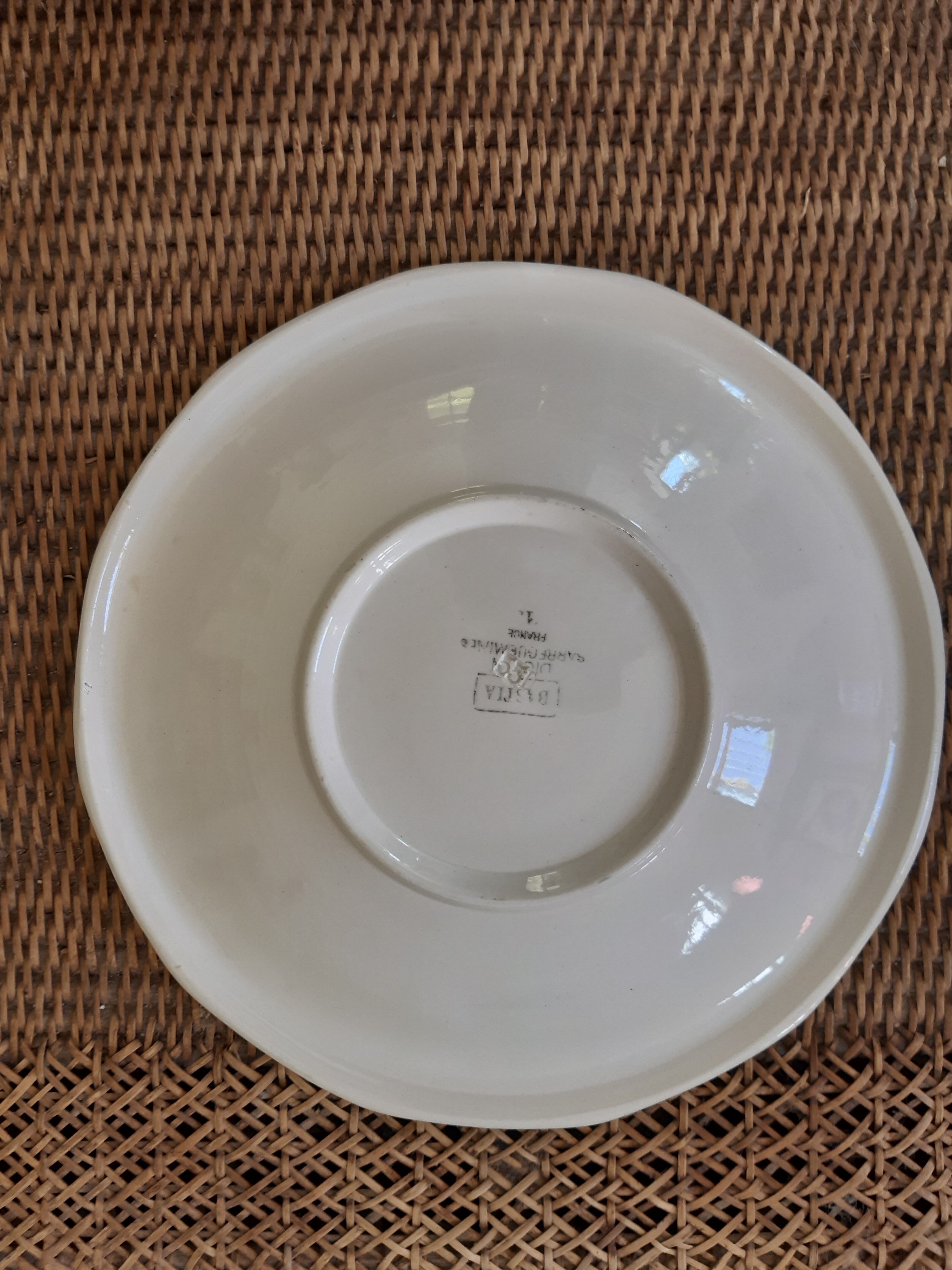 Dishes Bastia Digoin Sarreguemines