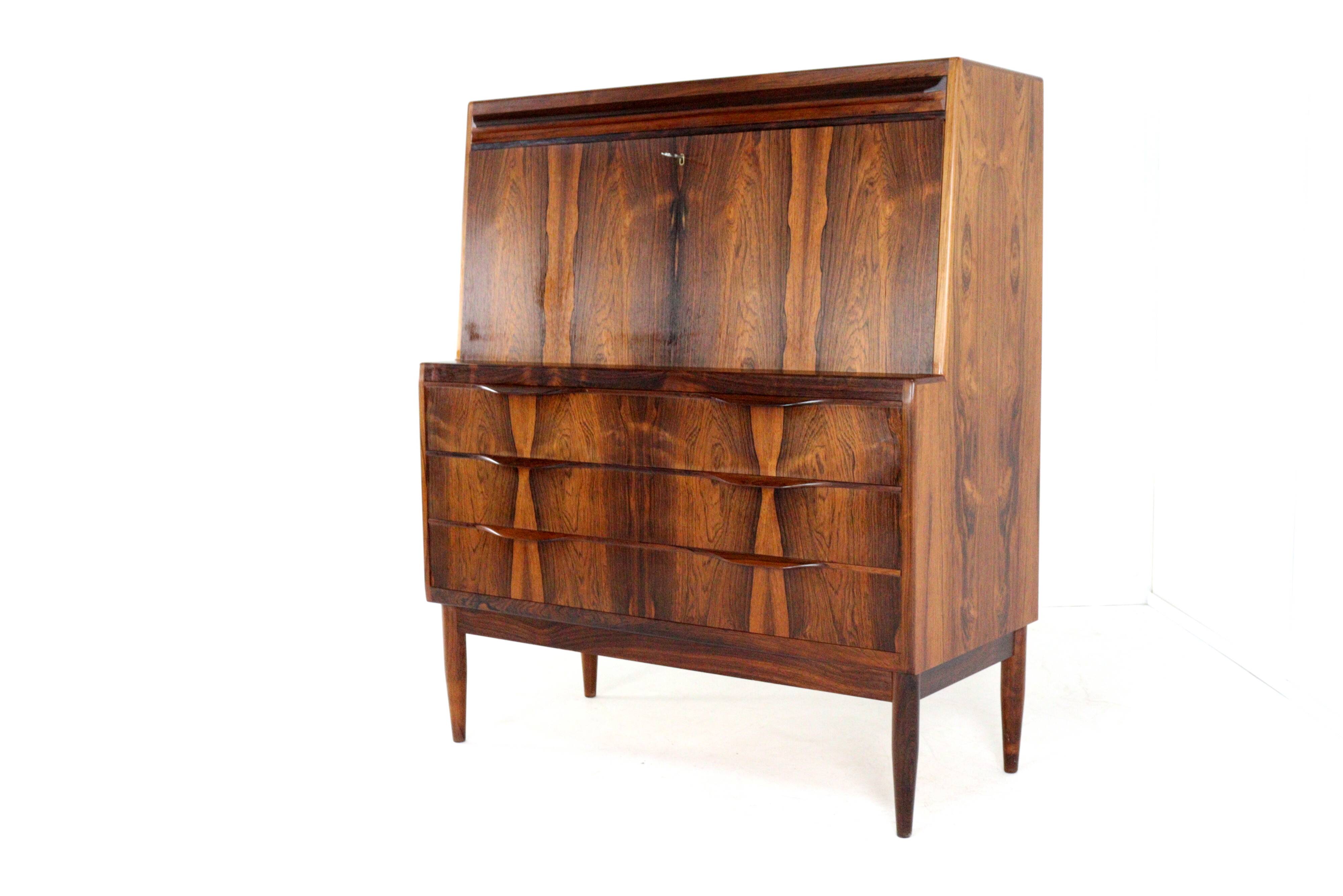 Secretary Erling Torvits for Klim furniture factory in rosewood.