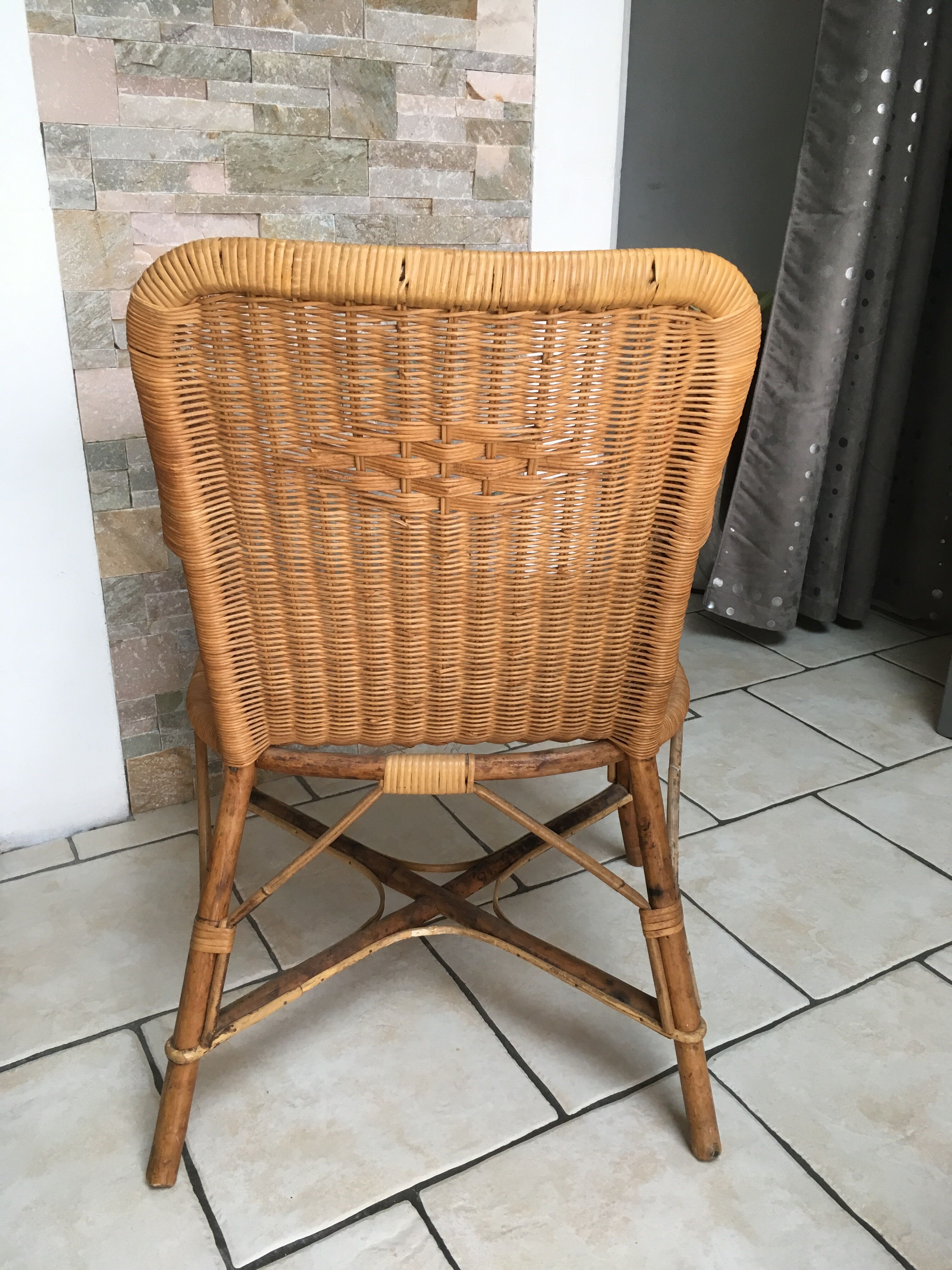 Wicker armchair
