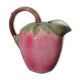 Strawberry-shaped ceramic carafe
