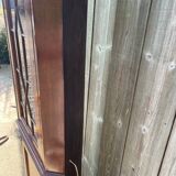 English corner mahogany bookcase/display cabinet