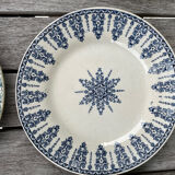 6 Mismatched Gien Iron Earth Dessert Plates