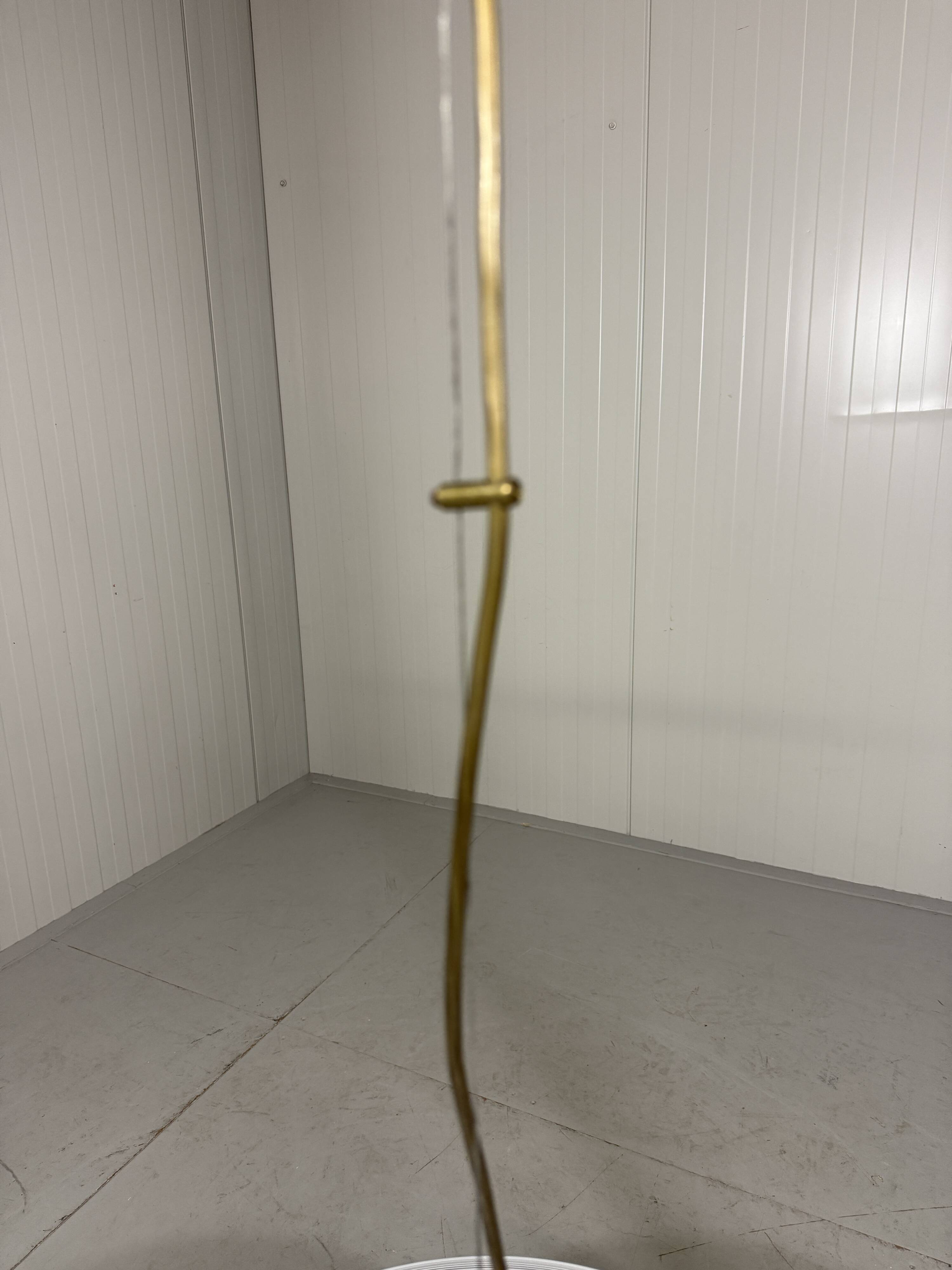 Large white glass hanging lamp by Vistosi, Italy