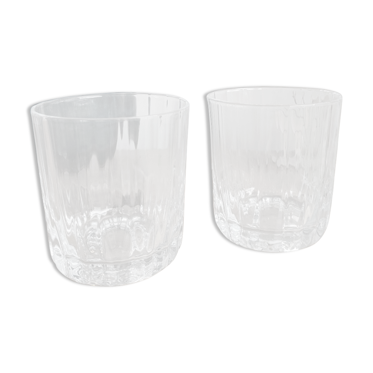 Set of two water glasses or whisky