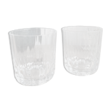 Set of two water glasses or whisky