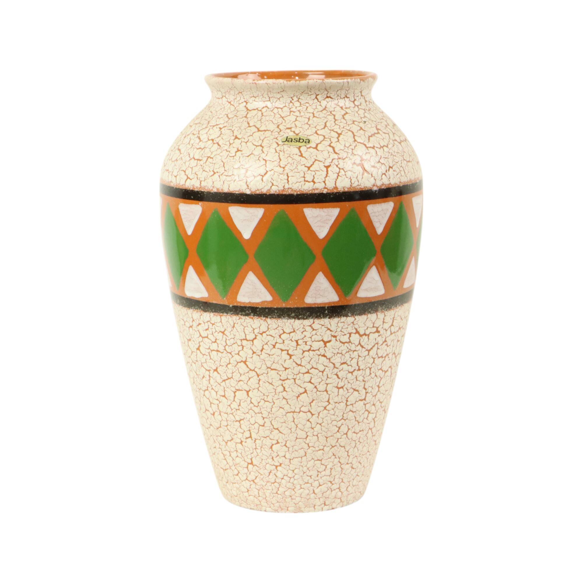 Vintage Jasba Vase West Germany Ceramics Craquelé 106-35