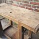 Small built old wooden 1950 IDEAL entrance console
