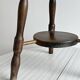 Antique dark wood stool