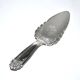 Vintage silver-plated pie server with rose decoration.
