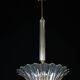 Art Deco Seguso pendant lamp in Clear Murano glass. Italy 1940s