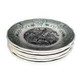 6 dessert plates in Sarreguemines earthenware Napoleon collection