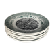 6 dessert plates in Sarreguemines earthenware Napoleon collection