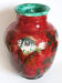 Vase decoration of goldfish enamel
