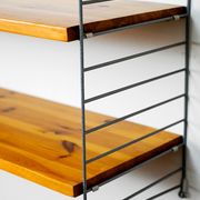 Swedish pine and metal shelf