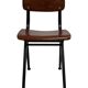 Vintage industrial children's chair, school chair, Dutch design
