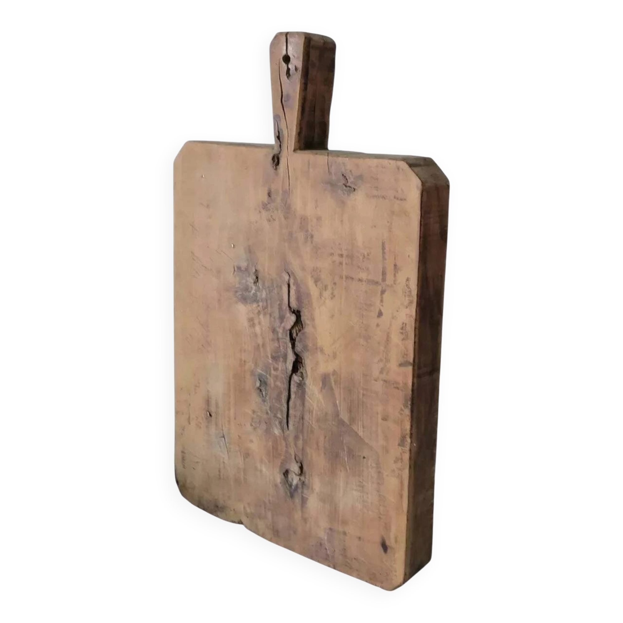 Très Grosse Planche A Decouper Ancienne En Bois D'Olivier
