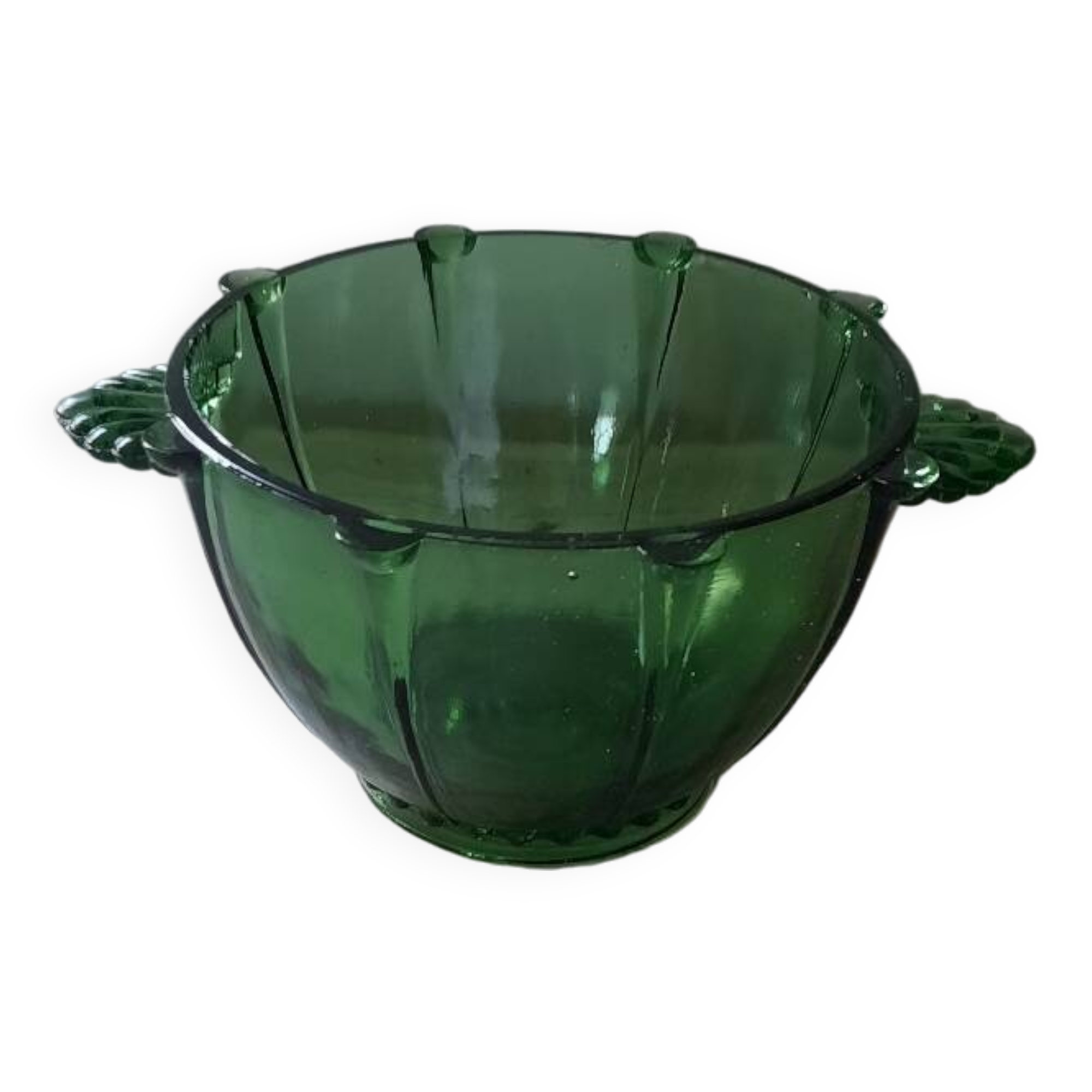 Vintage molded glass bowl
