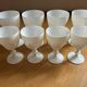 8 verres Cristal d’Arques blanc opaque