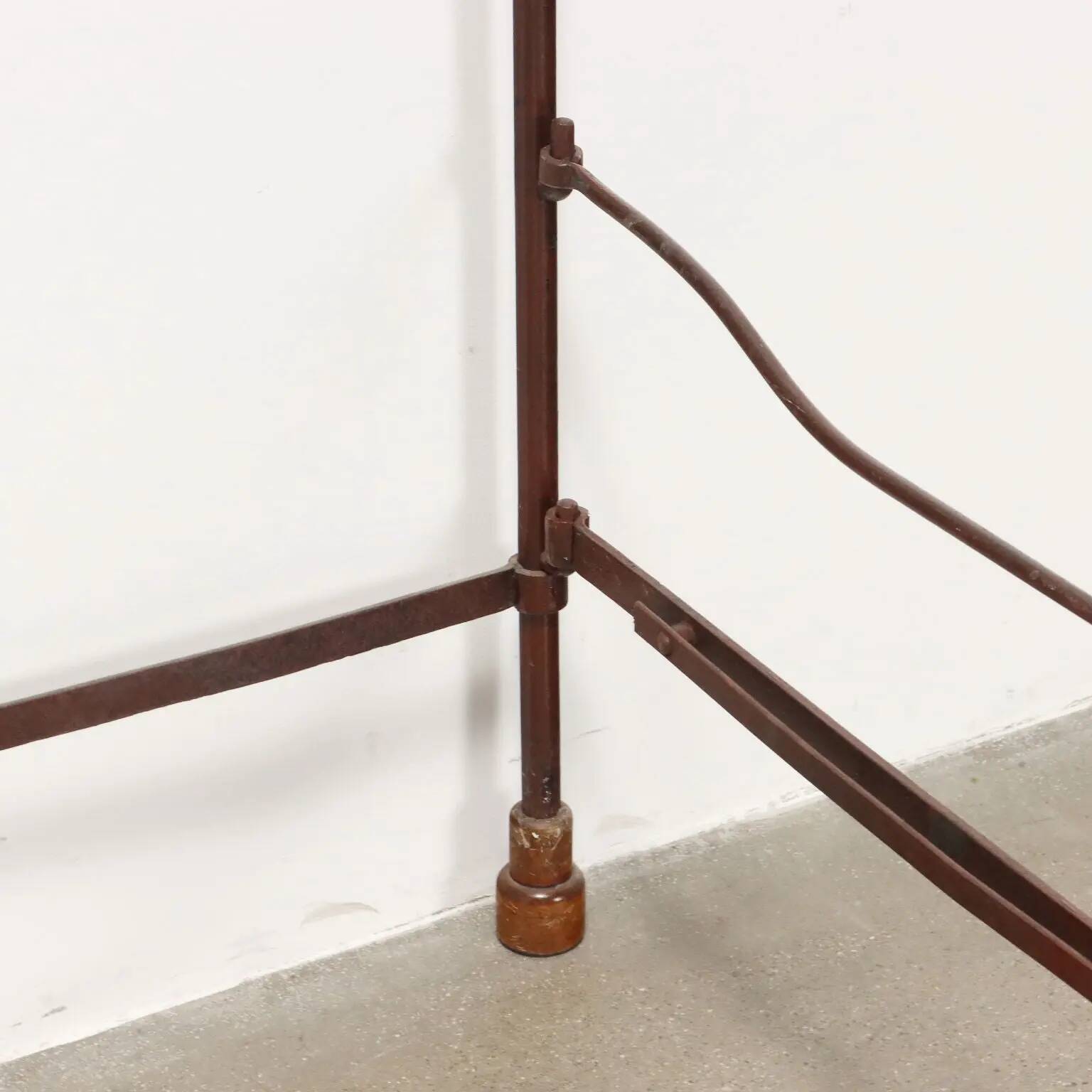Antique Louis-Philippe wrought iron bed, Italy, 19th century