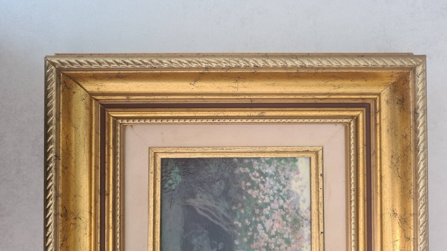 Oil painting on canvas "Lilac, gray weather" Claude Monet
