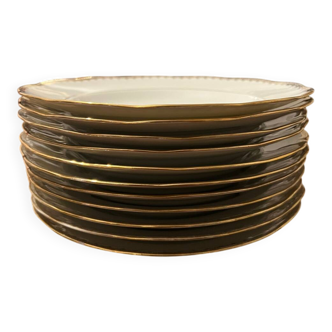 Set of 11 soup plates - Pommier Dureil 72 - L'Étoile Porcelain