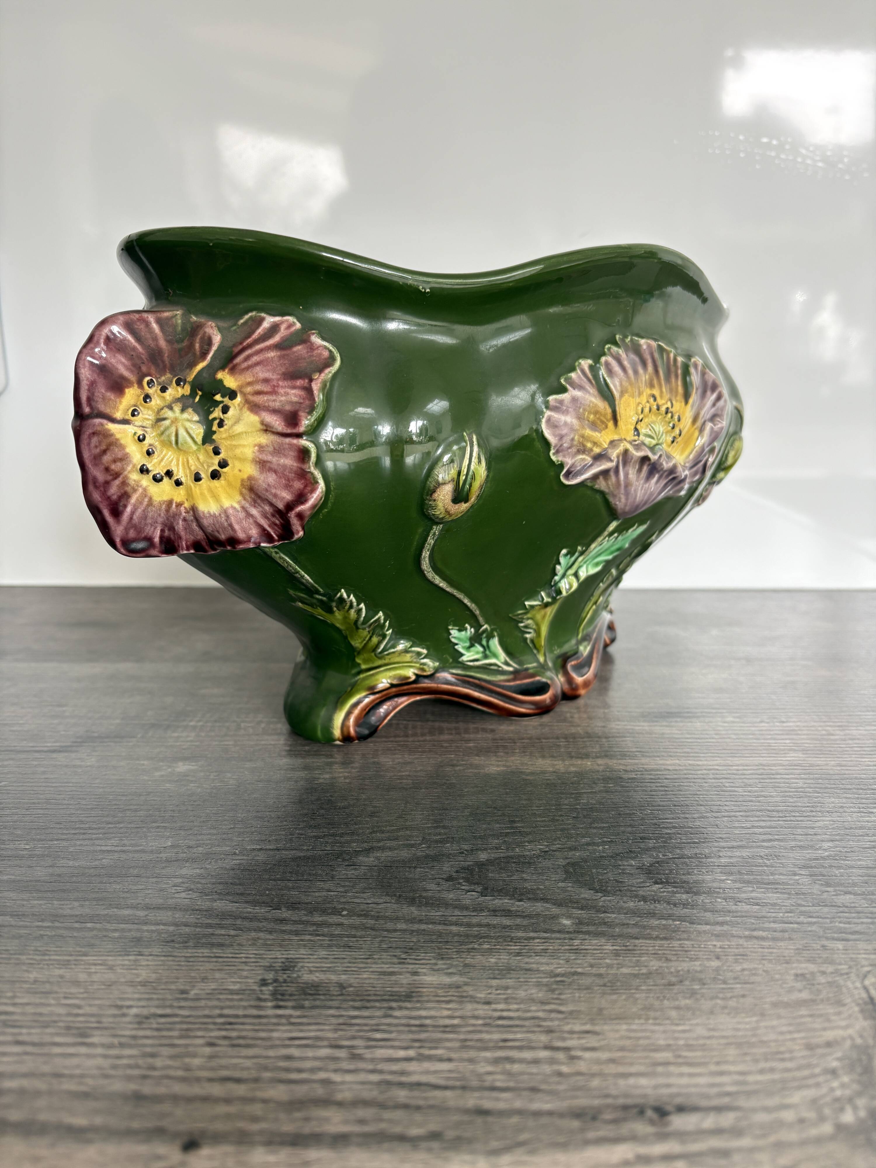 Large antique planter De Bruyne Frères 1900