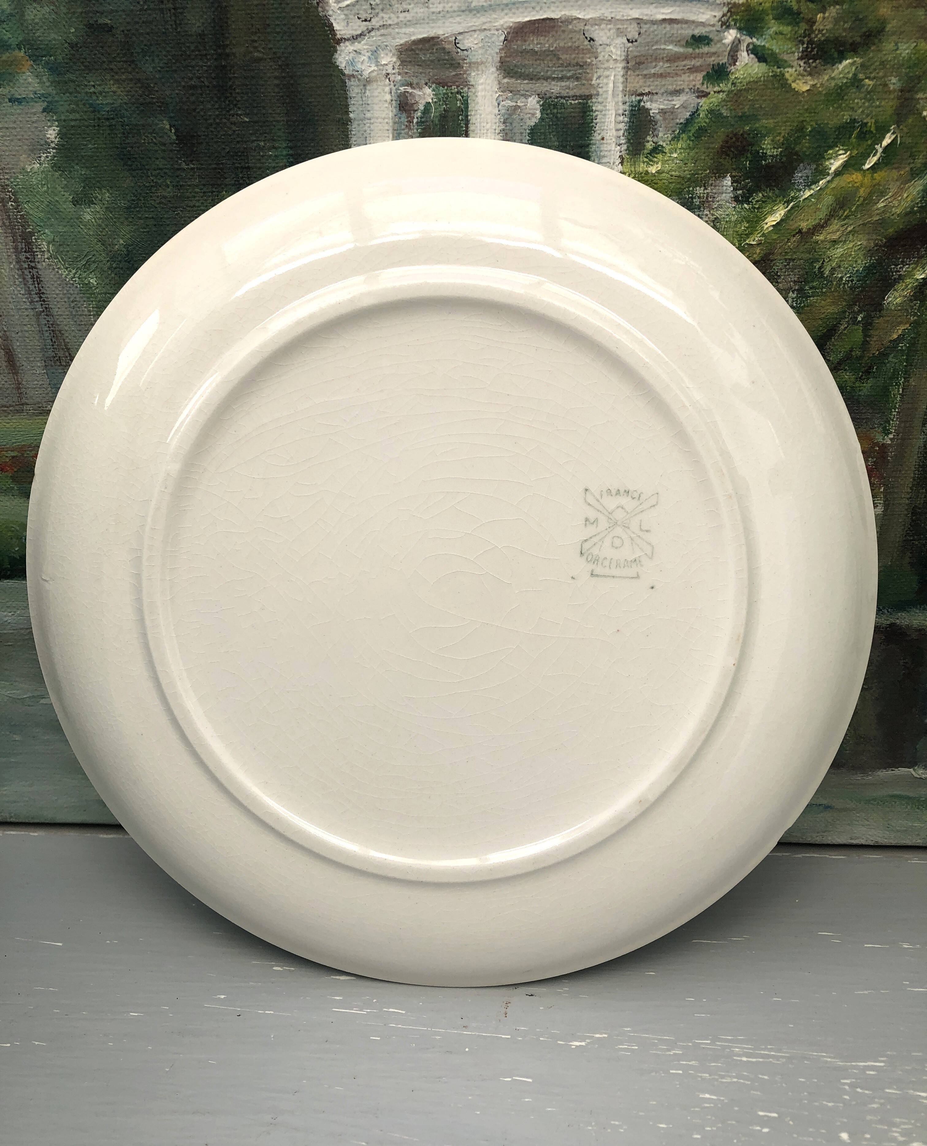 Dessert plate from the 50s/60s Moulins des Loups