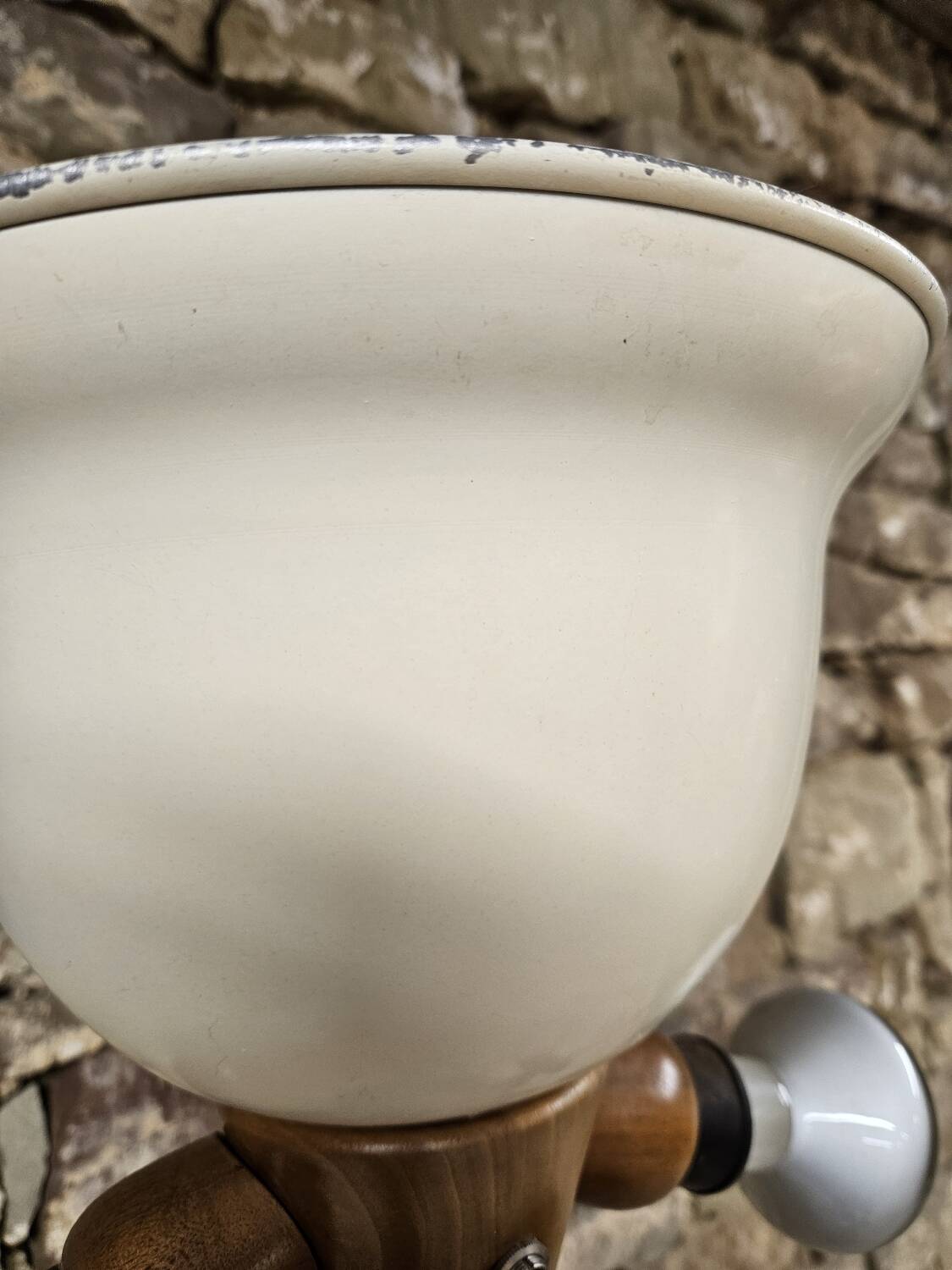 Art Deco turned wood floor lamp 1960