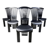 Vintage dining chairs by Pietro costantini, 1980s, set of 6