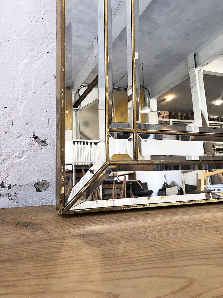 Italian design milked gold mirror