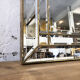 Italian design milked gold mirror