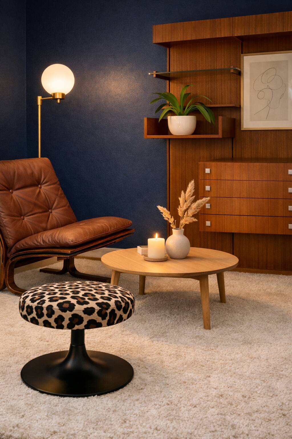 vintage Bartolini wall shelves