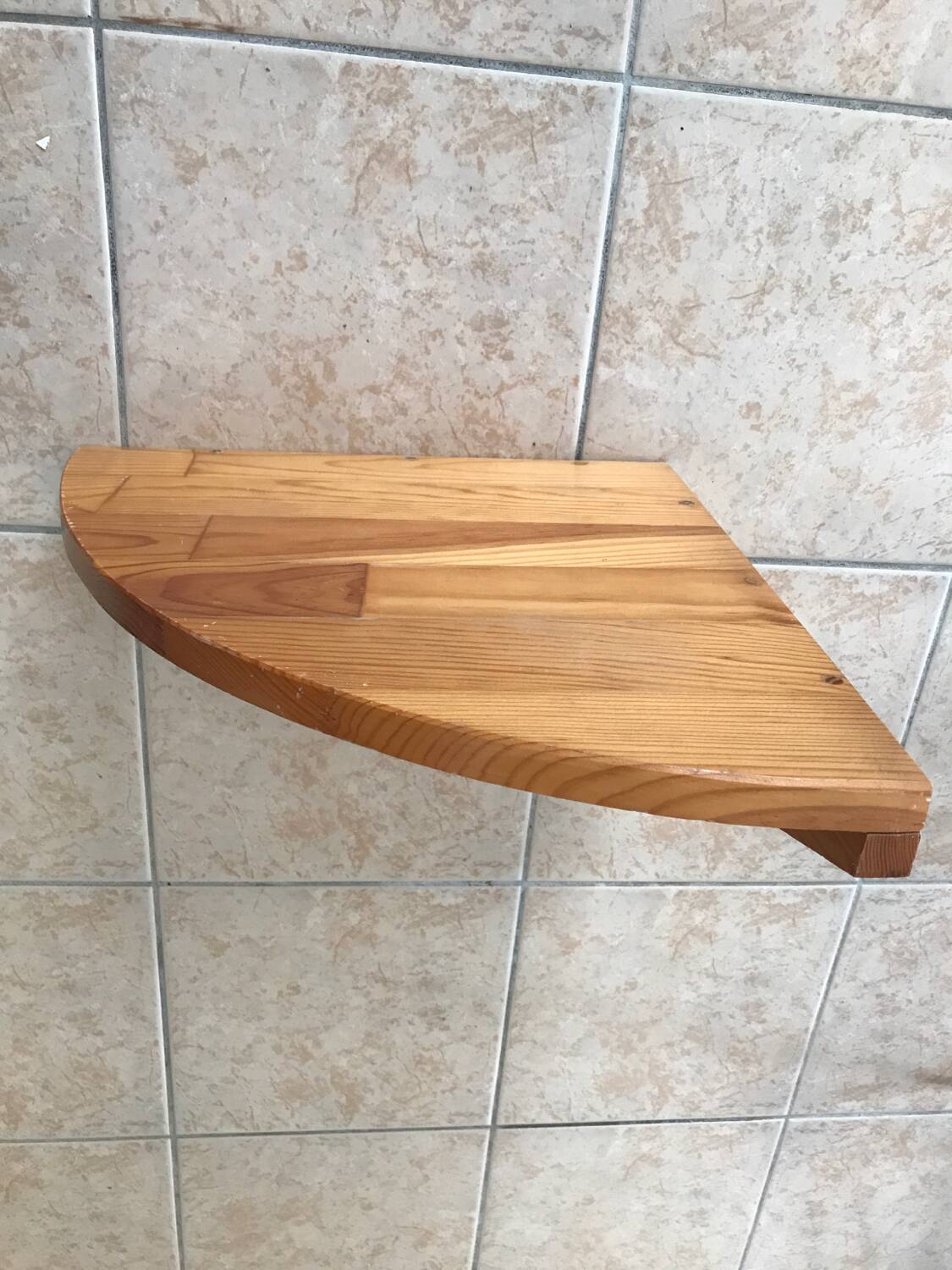 Étagère d’angle en pin à suspendre