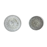 Duo of wall lamps peris andreu, cut glass, spain, 1970