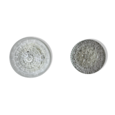 Duo of wall lamps peris andreu, cut glass, spain, 1970