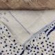 Vintage Azilal rug 310x246 cm - Blue geometric patterns
