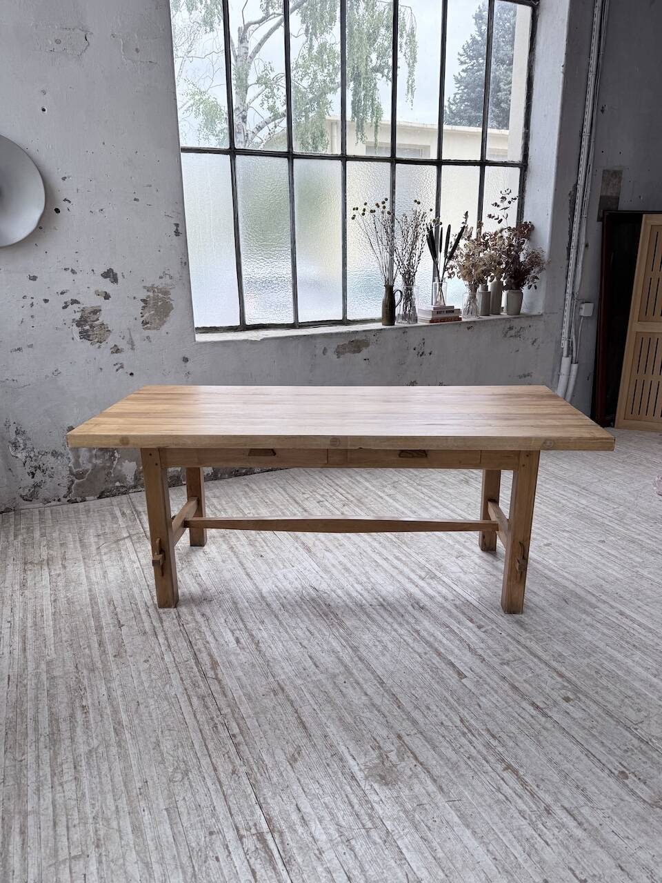 Mountain furniture table 1950 solid beech