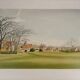 Pierre Bazire: Landscape in Normandy, original signed lithograph