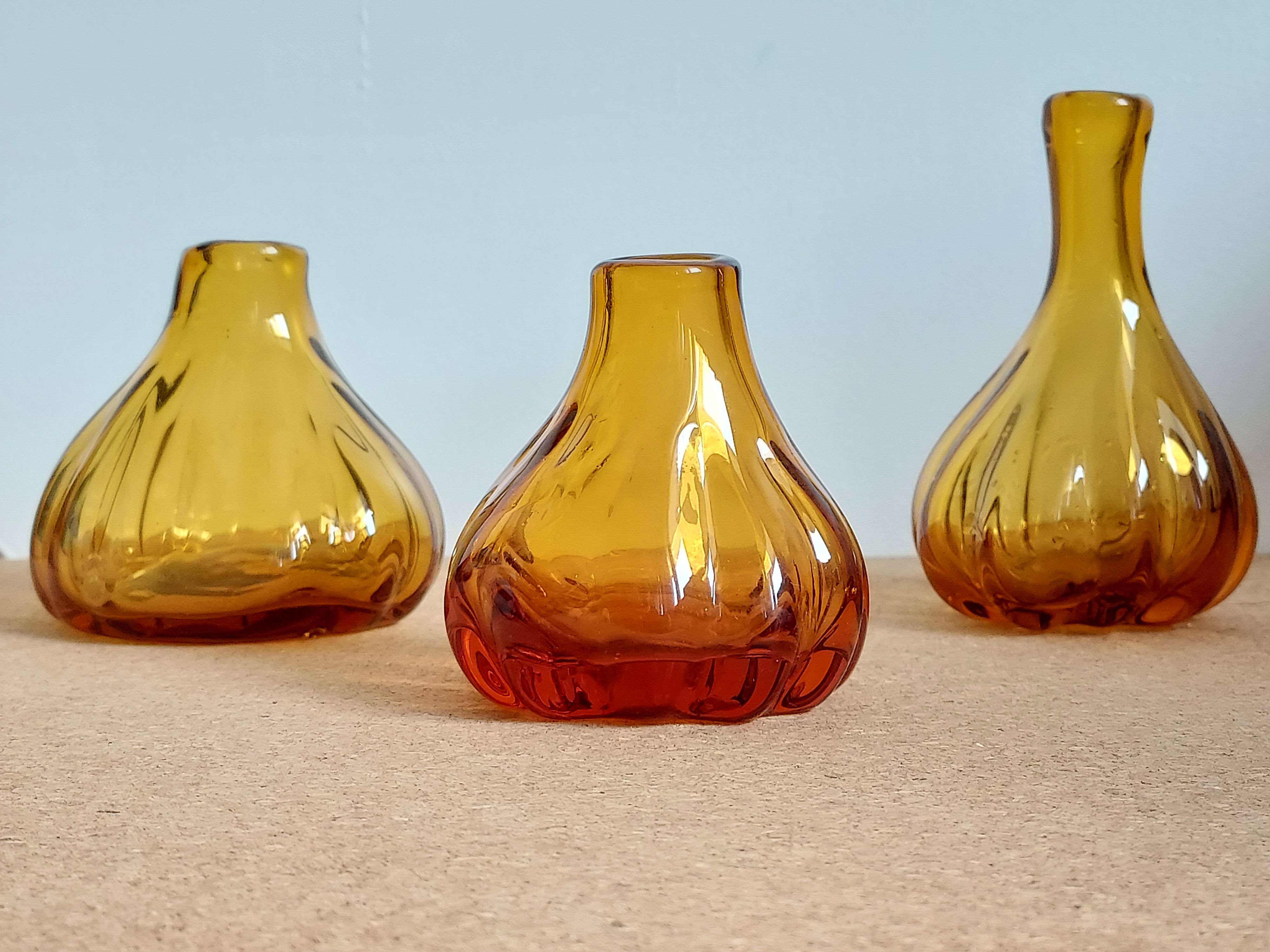 Trio of small soliflores