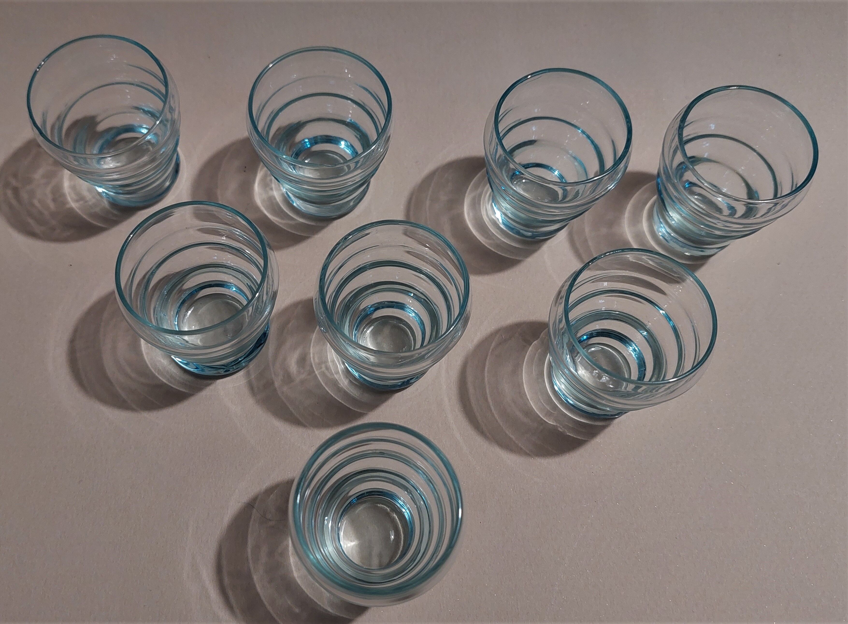 Vintage shooter shot glasses series of six