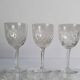 9 verres à vin / eau en cristal taillé